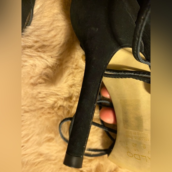 Aldo black lace up stilettos in 9 - Picture 7 of 7
